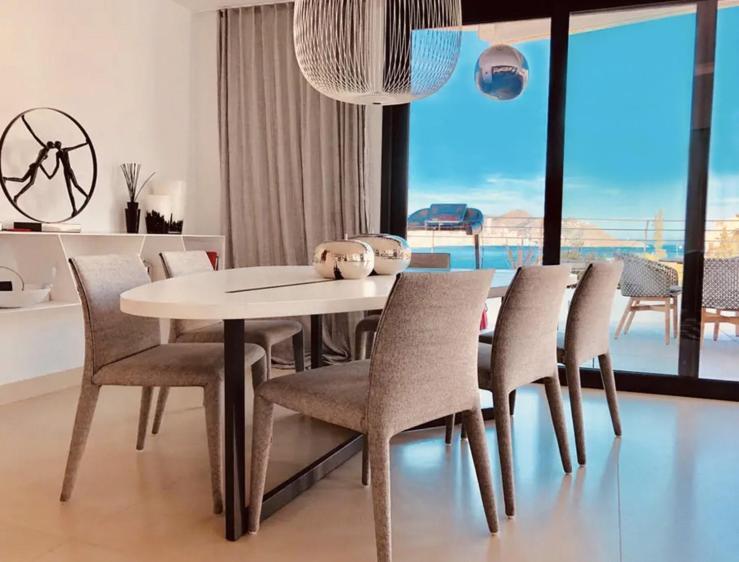 Luxurioeses Apartment In Benidorm Mit Pool Esterno foto